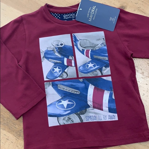 Long sleeve boys airplane T-shirt - Picture 2 of 7